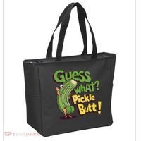 Guess What Pickle Butt! Funny Cucumber Meme Pickle Joke Tote Bag thumb 2