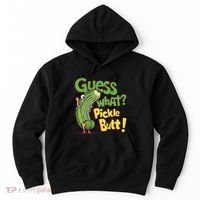 Guess What Pickle Butt! Funny Cucumber Meme Pickle Joke Hoodie thumb 0