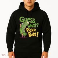 Guess What Pickle Butt! Funny Cucumber Meme Pickle Joke Hoodie thumb 2