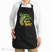 Guess What Pickle Butt! Funny Cucumber Meme Pickle Joke Apron thumb 2