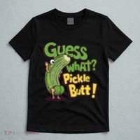 Guess What Pickle Butt! Funny Cucumber Meme Pickle Joke T-Shirt thumb 5