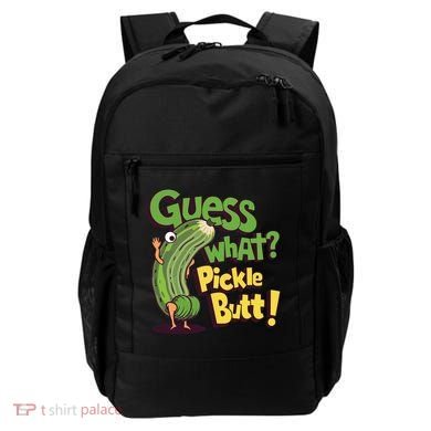 Guess What Pickle Butt! Funny Cucumber Meme Pickle Joke Backpack