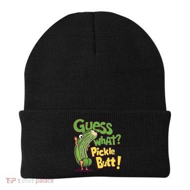 Guess What Pickle Butt! Funny Cucumber Meme Pickle Joke Beanie