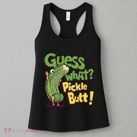 Guess What Pickle Butt! Funny Cucumber Meme Pickle Joke Women's Tank Top thumb 3