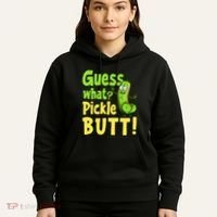 Guess What Pickle Butt! Funny Cucumber Meme Pickle Joke Hoodie thumb 5