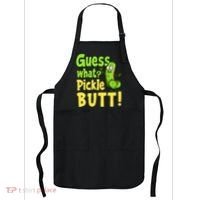 Guess What Pickle Butt! Funny Cucumber Meme Pickle Joke Apron thumb 0