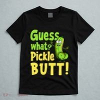 Guess What Pickle Butt! Funny Cucumber Meme Pickle Joke T-Shirt thumb 5