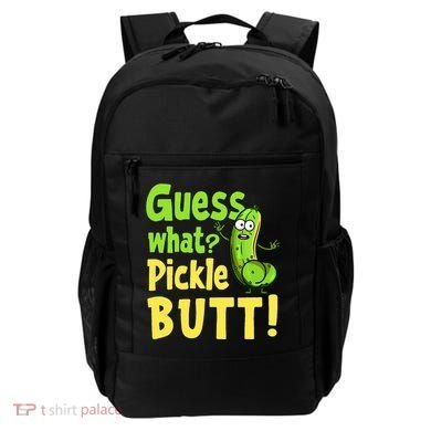 Guess What Pickle Butt! Funny Cucumber Meme Pickle Joke Backpack