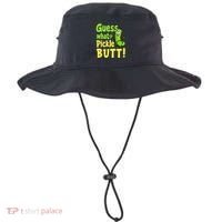 Guess What Pickle Butt! Funny Cucumber Meme Pickle Joke Bucket Hat thumb 0