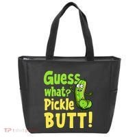 Guess What Pickle Butt! Funny Cucumber Meme Pickle Joke Tote Bag thumb 0