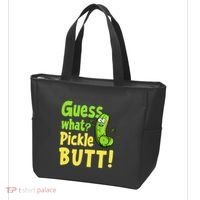 Guess What Pickle Butt! Funny Cucumber Meme Pickle Joke Tote Bag thumb 3