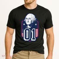 George Washington President Number 1 American Gift Cooling Performance Crew T-Shirt thumb 2