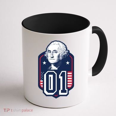 George Washington President Number 1 American Gift Coffee Mug back