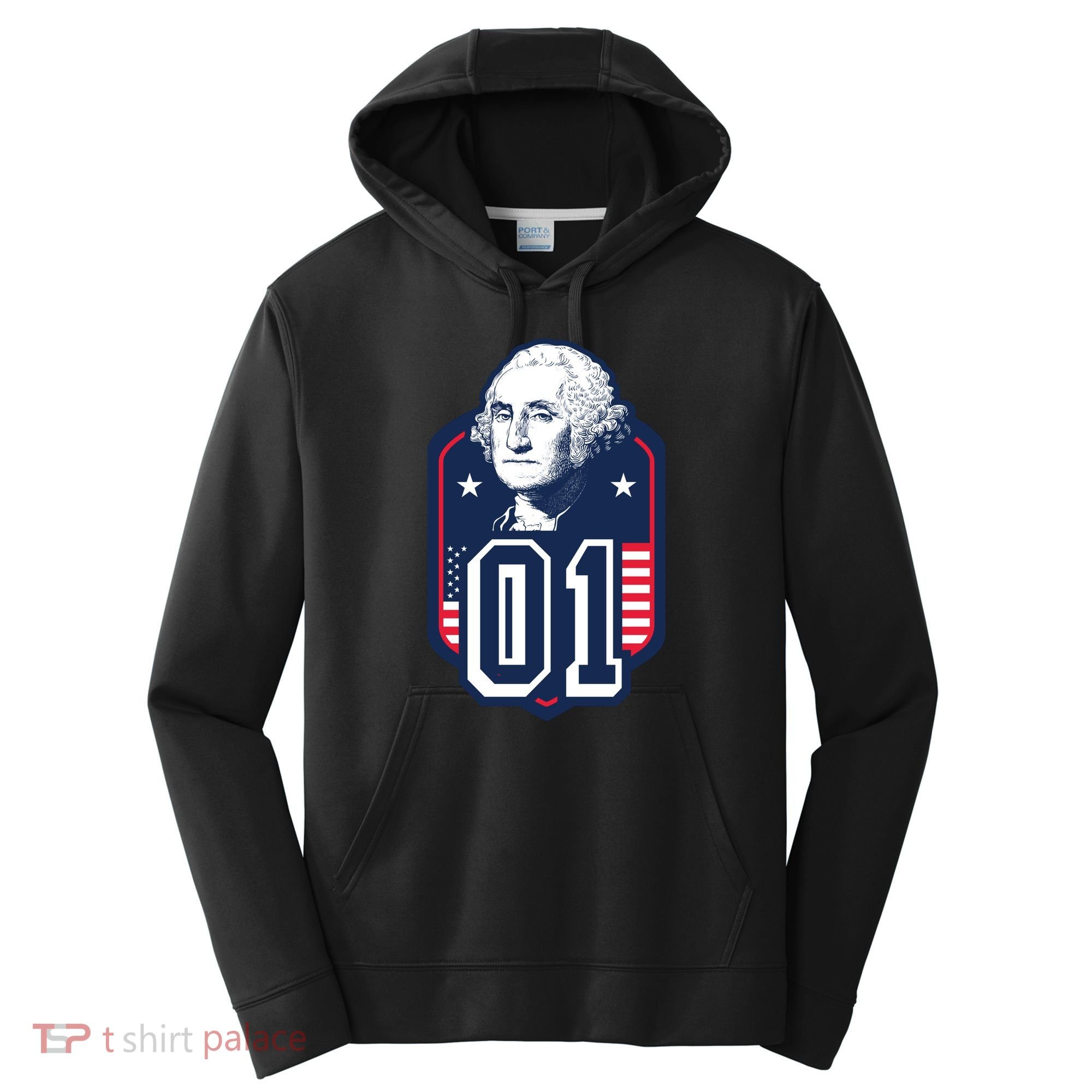 George Washington President Number 1 American Gift Performance Fleece Hoodie