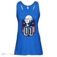 George Washington President Number 1 American Gift Ladies Essential Flowy Tank thumb 0