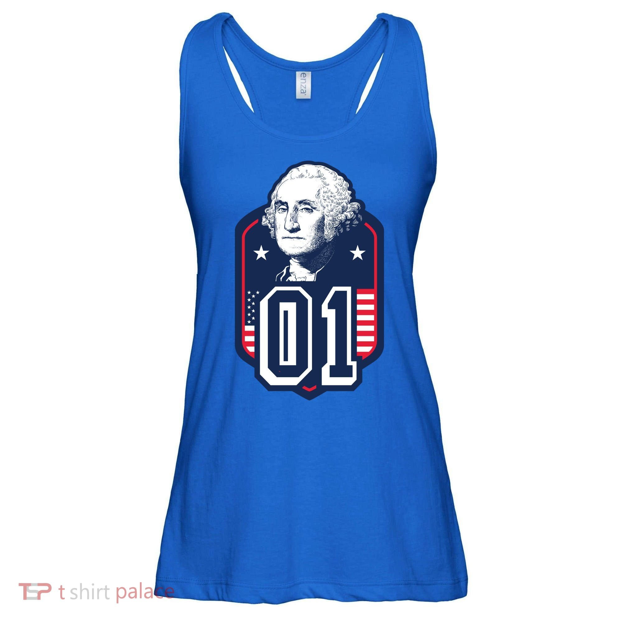 George Washington President Number 1 American Gift Ladies Essential Flowy Tank