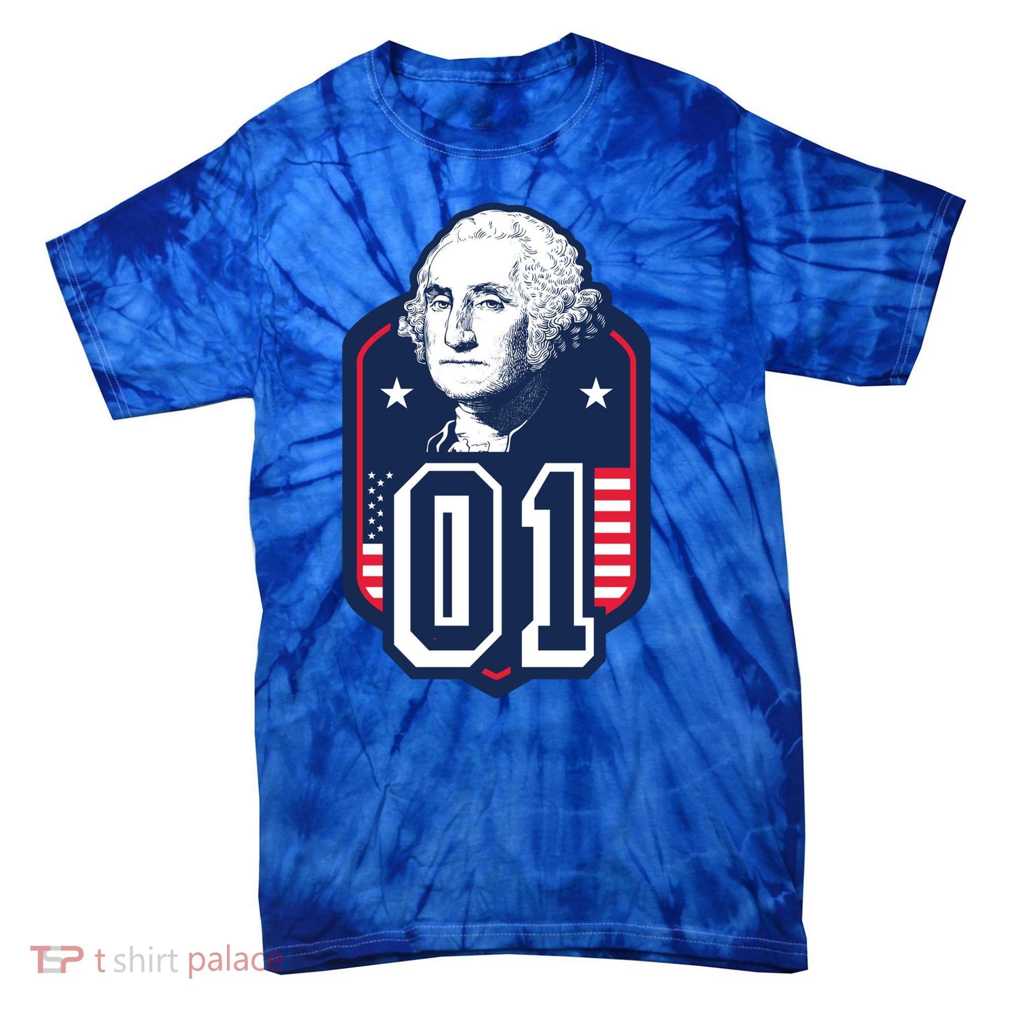 George Washington President Number 1 American Gift Tie-Dye T-Shirt