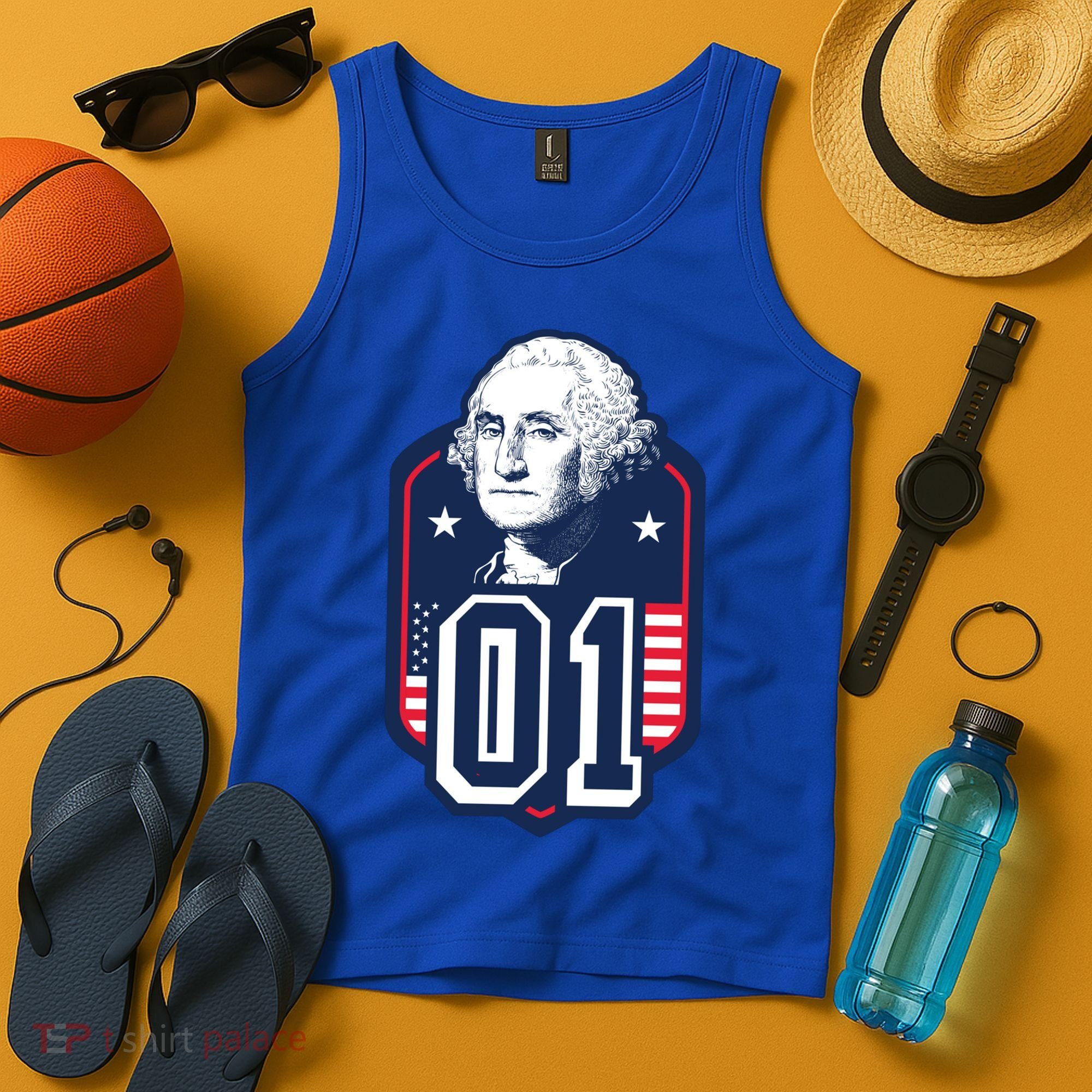George Washington President Number 1 American Gift Tank Top