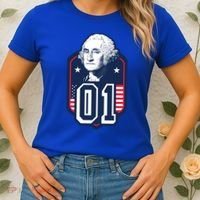 George Washington President Number 1 American Gift Women's T-Shirt thumb 2