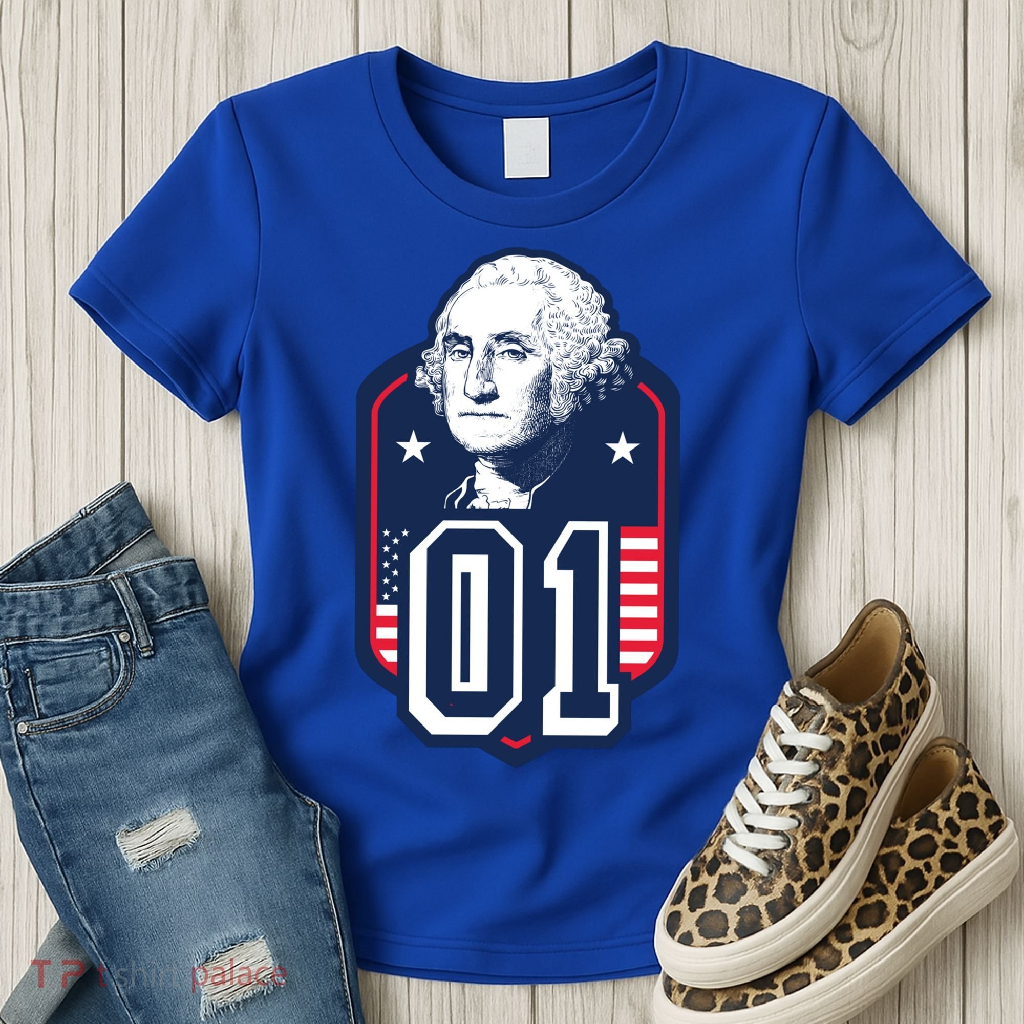 George Washington President Number 1 American Gift Women's T-Shirt