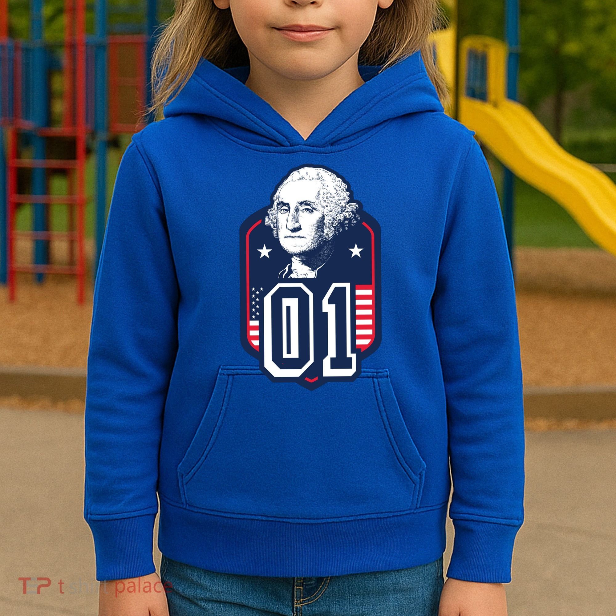 George Washington President Number 1 American Gift Kids Hoodie