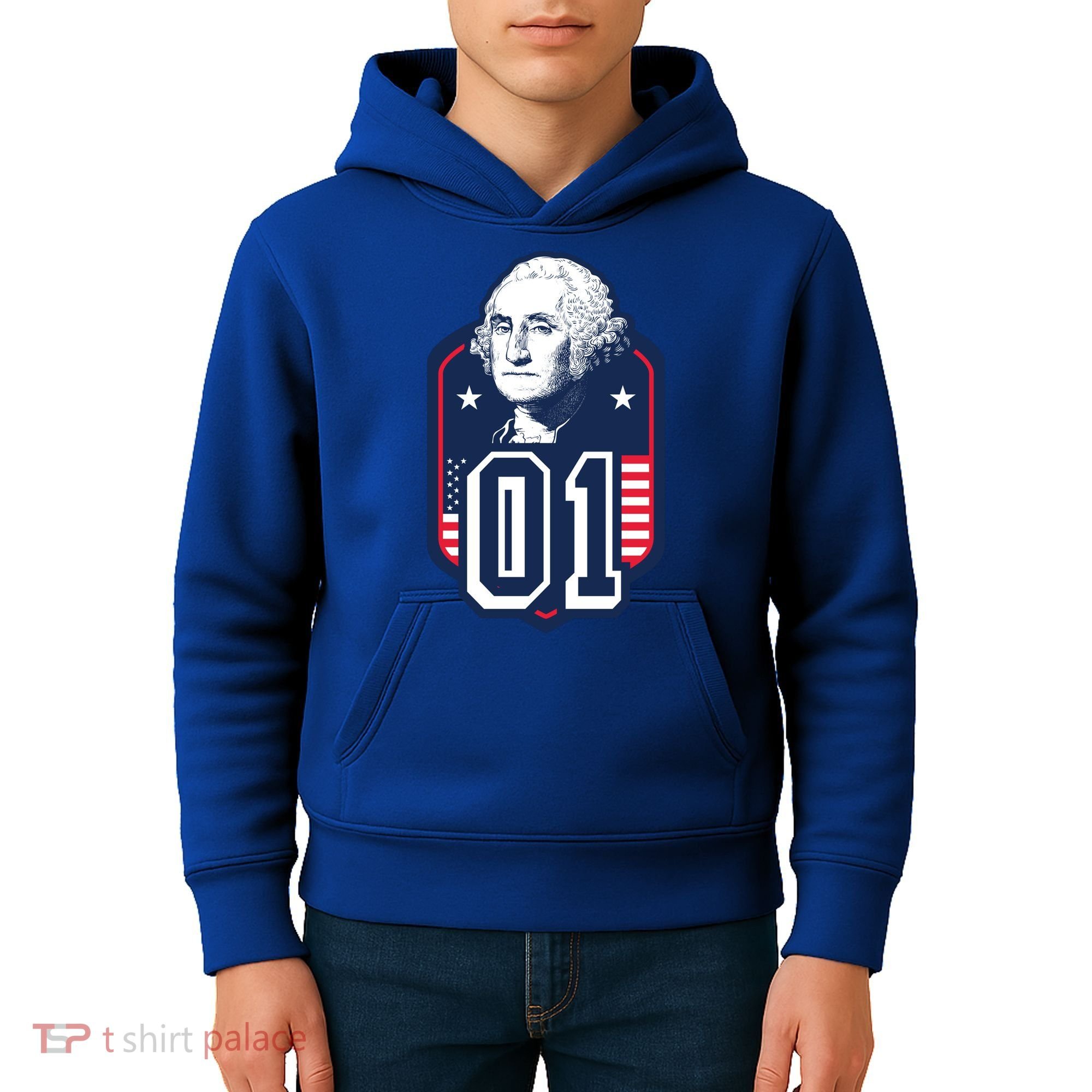 George Washington President Number 1 American Gift Kids Hoodie