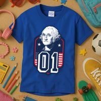 George Washington President Number 1 American Gift Kids T-Shirt thumb 3