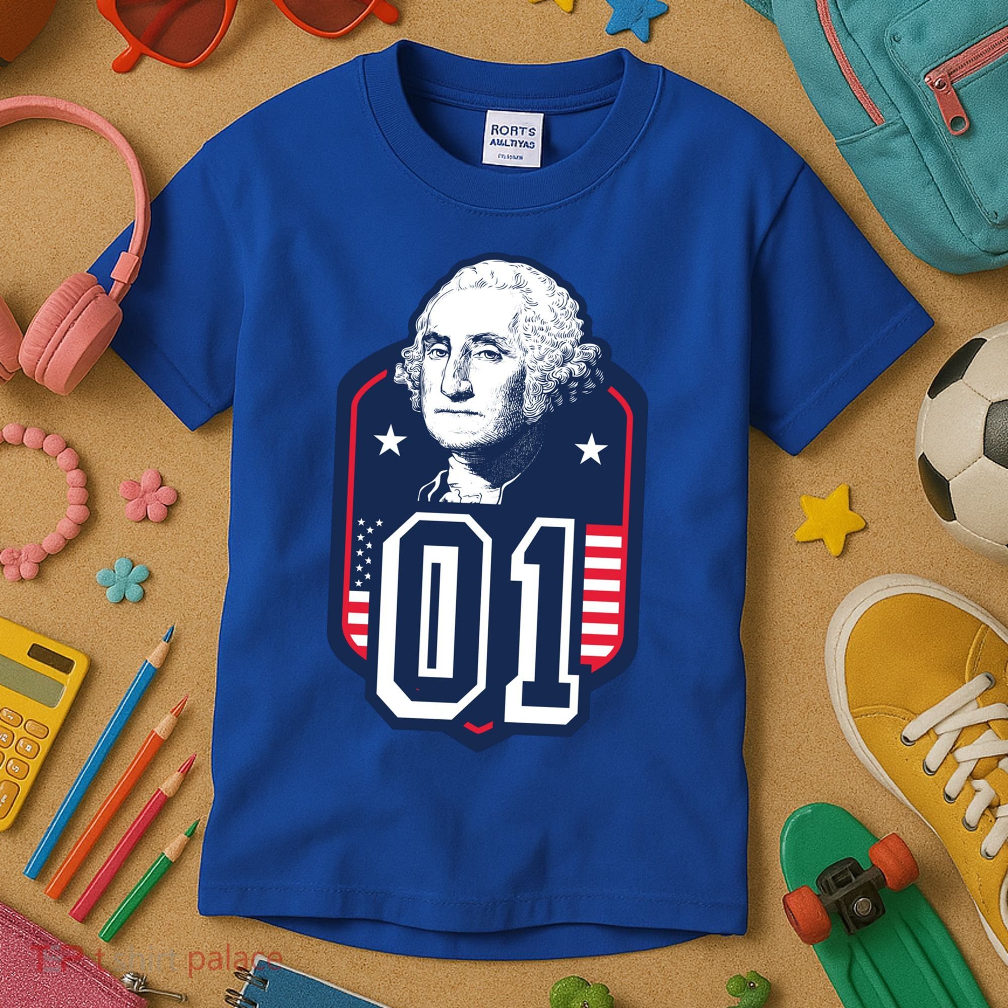 George Washington President Number 1 American Gift Kids T-Shirt