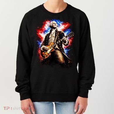 George Washington Playing Guitar Women's Sweatshirt