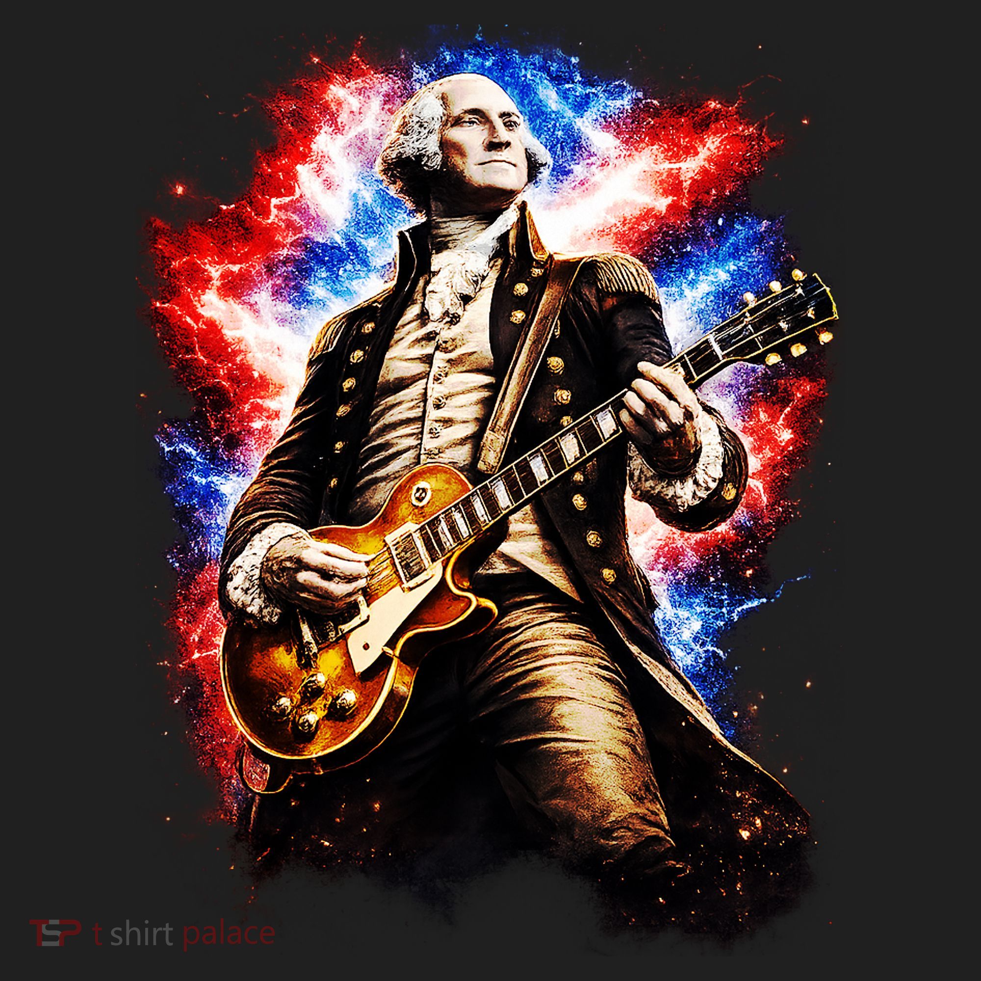 George Washington Playing Guitar Women's Sweatshirt
