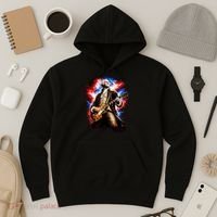 George Washington Playing Guitar Hoodie thumb 3