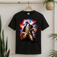 George Washington Playing Guitar T-Shirt thumb 2