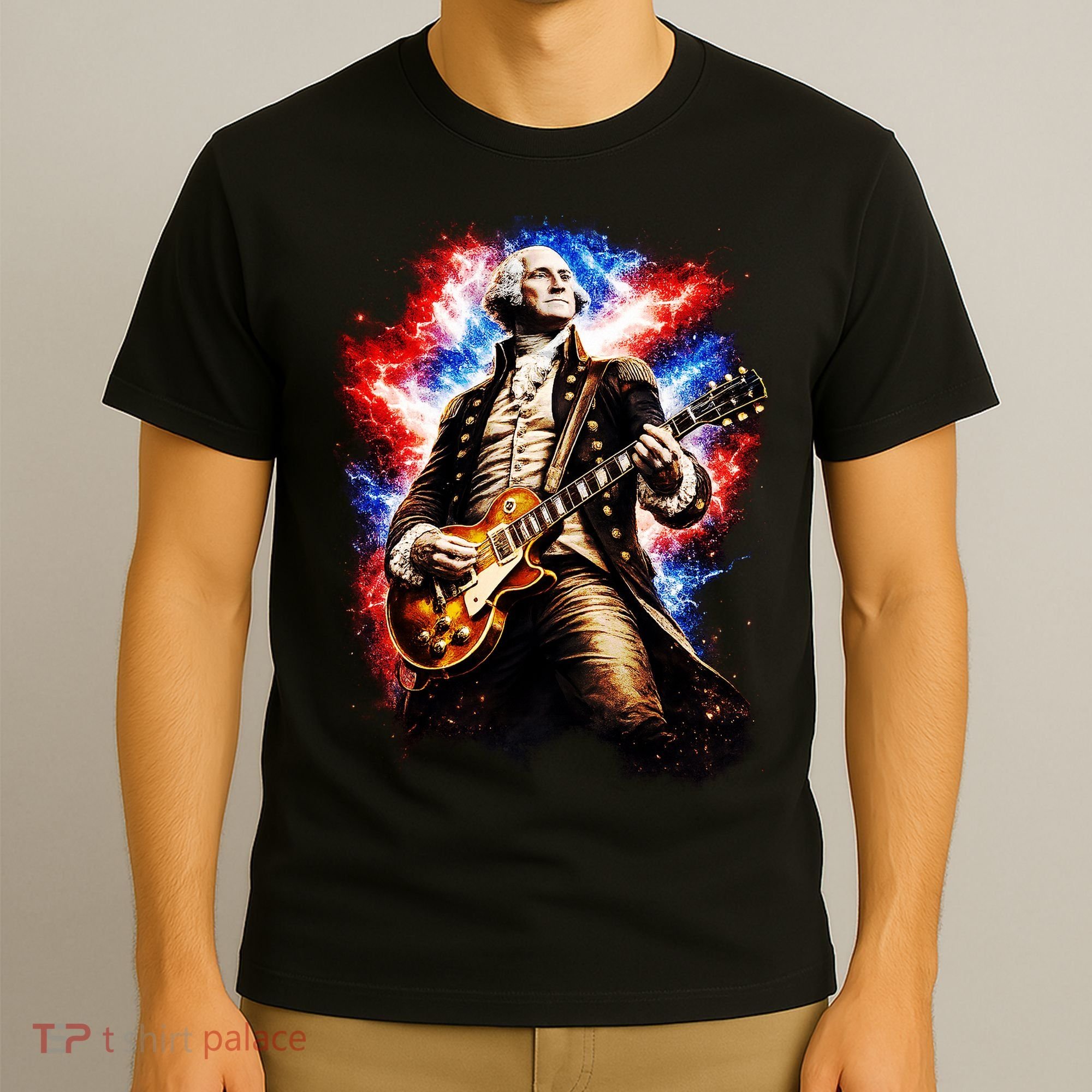 George Washington Playing Guitar T-Shirt