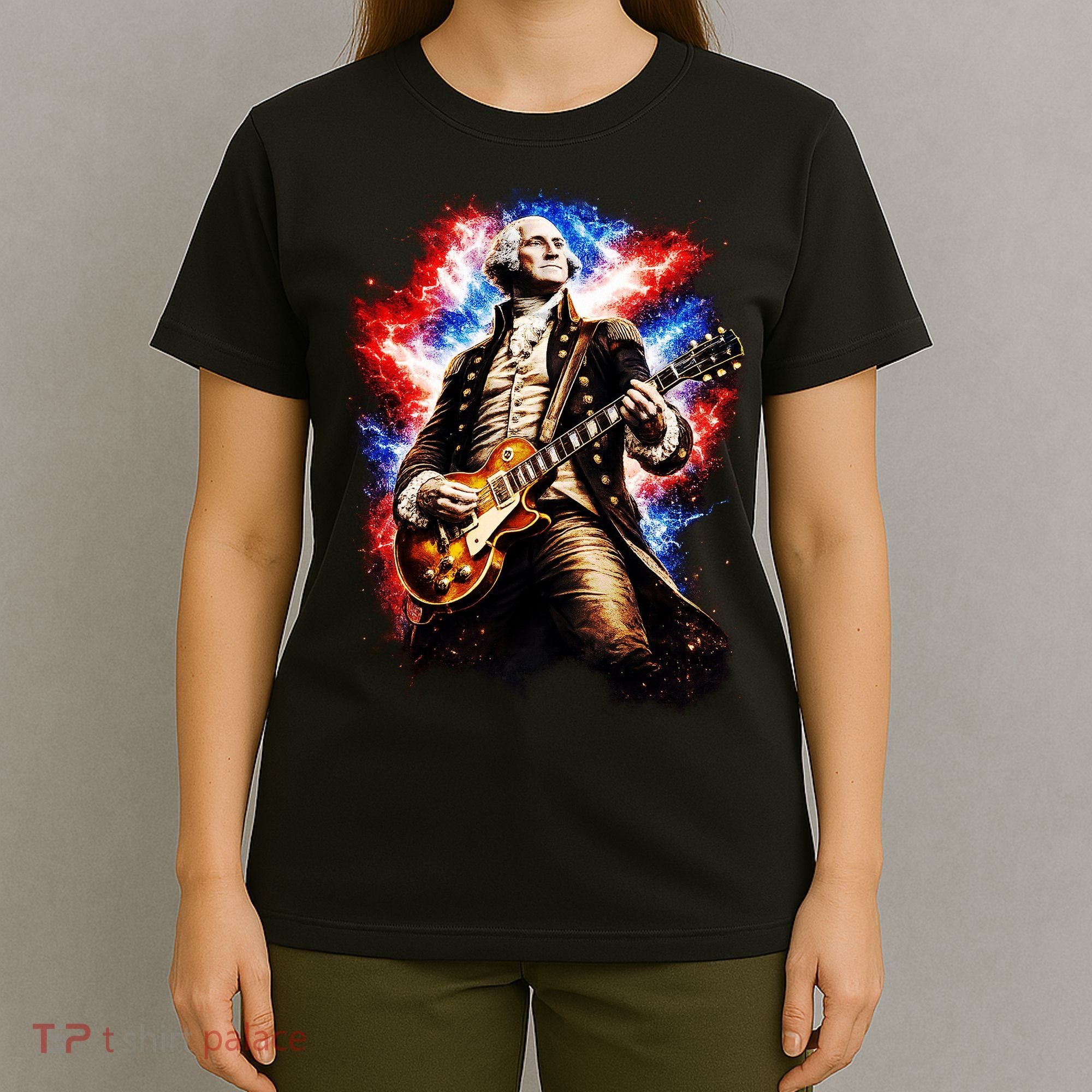 George Washington Playing Guitar T-Shirt