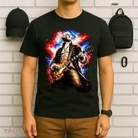 George Washington Playing Guitar T-Shirt thumb 6