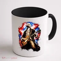 George Washington Playing Guitar Coffee Mug thumb 1