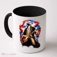 George Washington Playing Guitar Coffee Mug thumb 0
