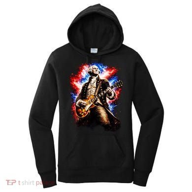George Washington Playing Guitar Women's Hoodie