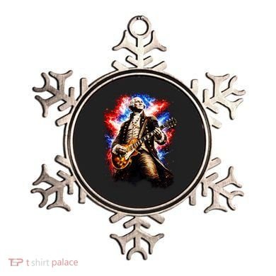 George Washington Playing Guitar Ornament