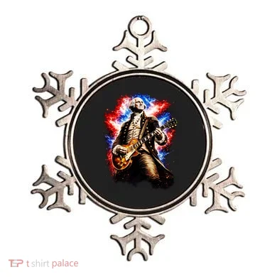 George Washington Playing Guitar Ornament