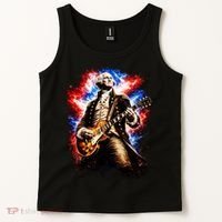 George Washington Playing Guitar Tank Top thumb 2