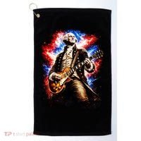 George Washington Playing Guitar Golf Towel thumb 0