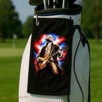 George Washington Playing Guitar Golf Towel thumb 2