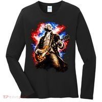 George Washington Playing Guitar Women's Long Sleeve Shirt thumb 0