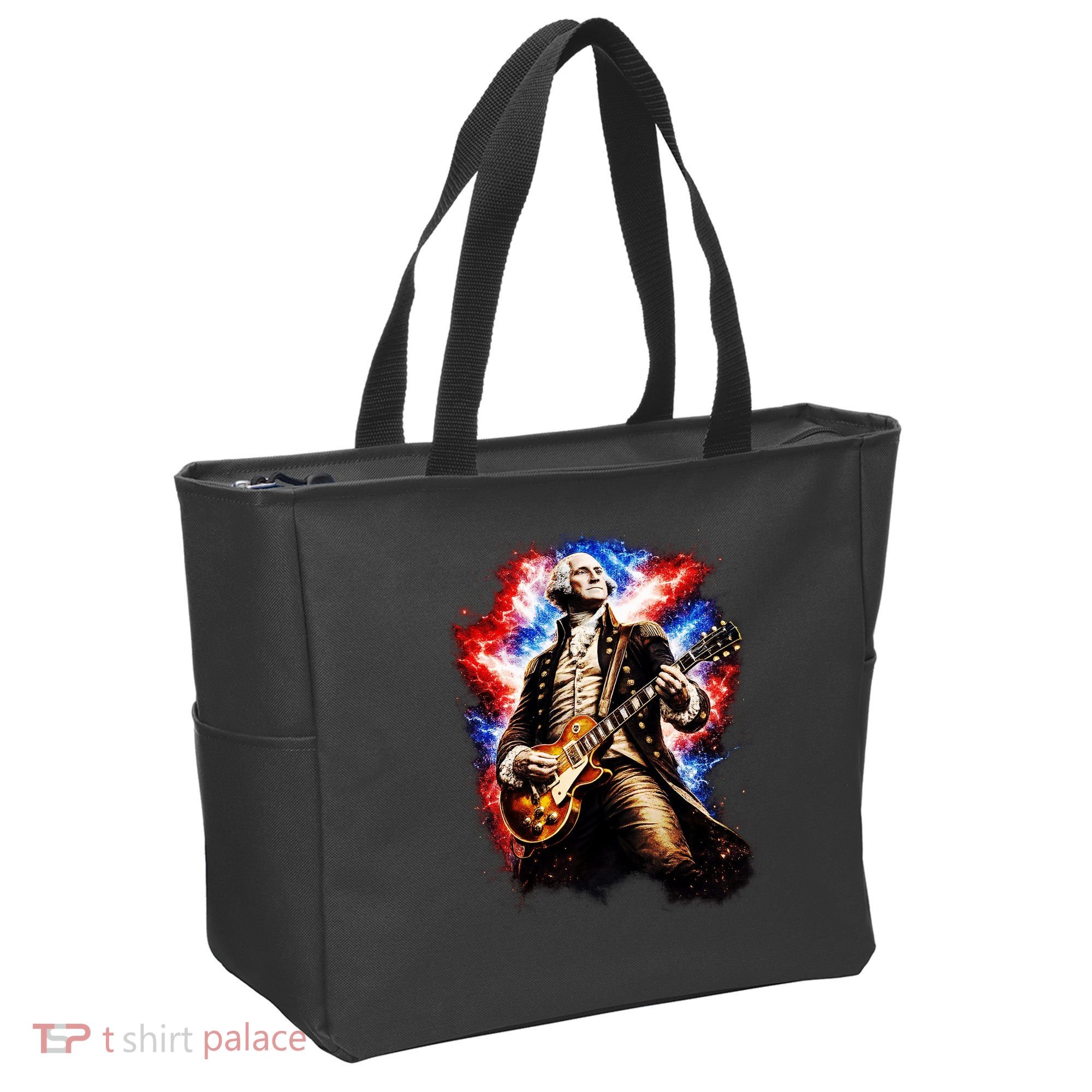 George Washington Playing Guitar Tote Bag