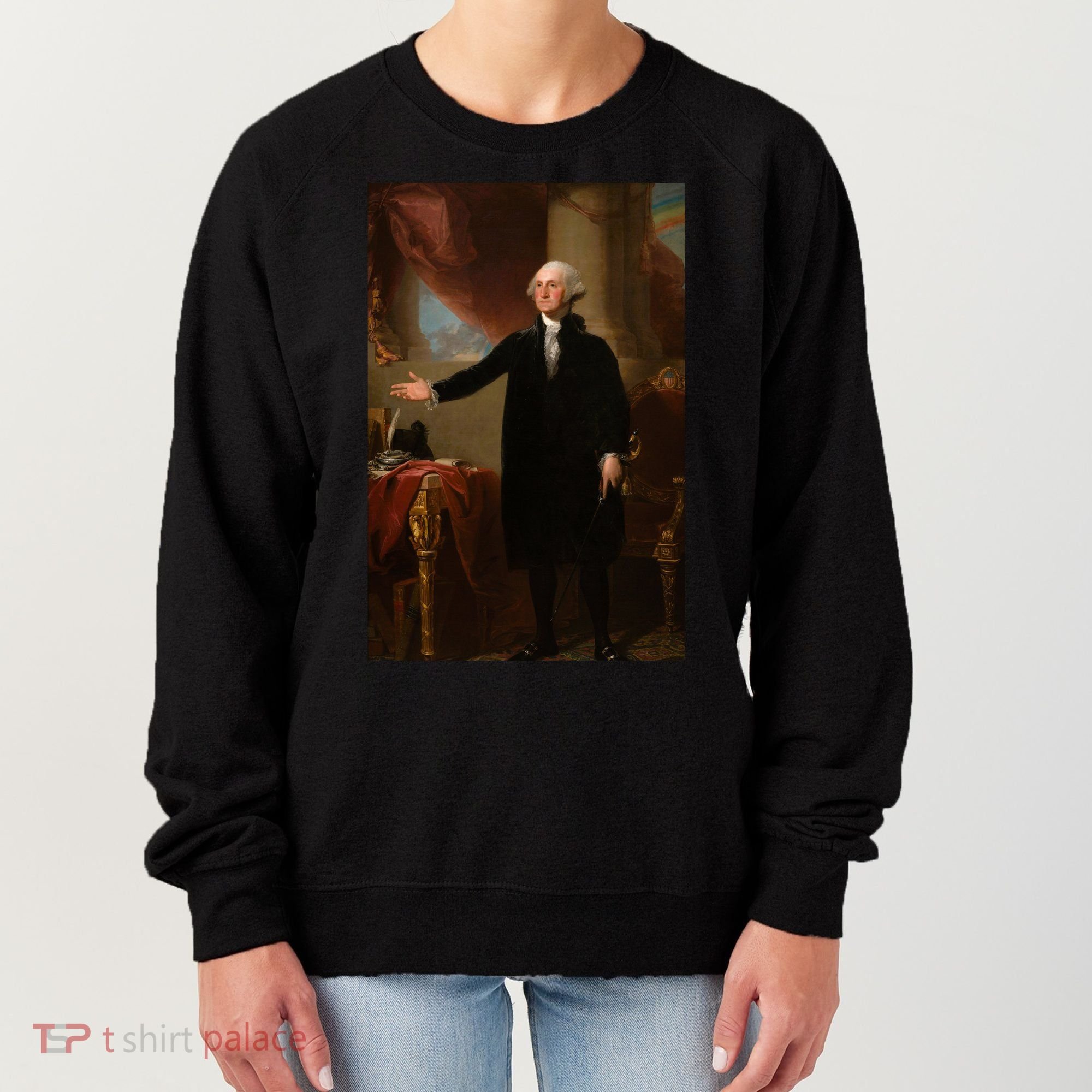 George Washington Portrait Women's Sweatshirt