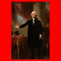 George Washington Portrait Santa Hat thumb 1