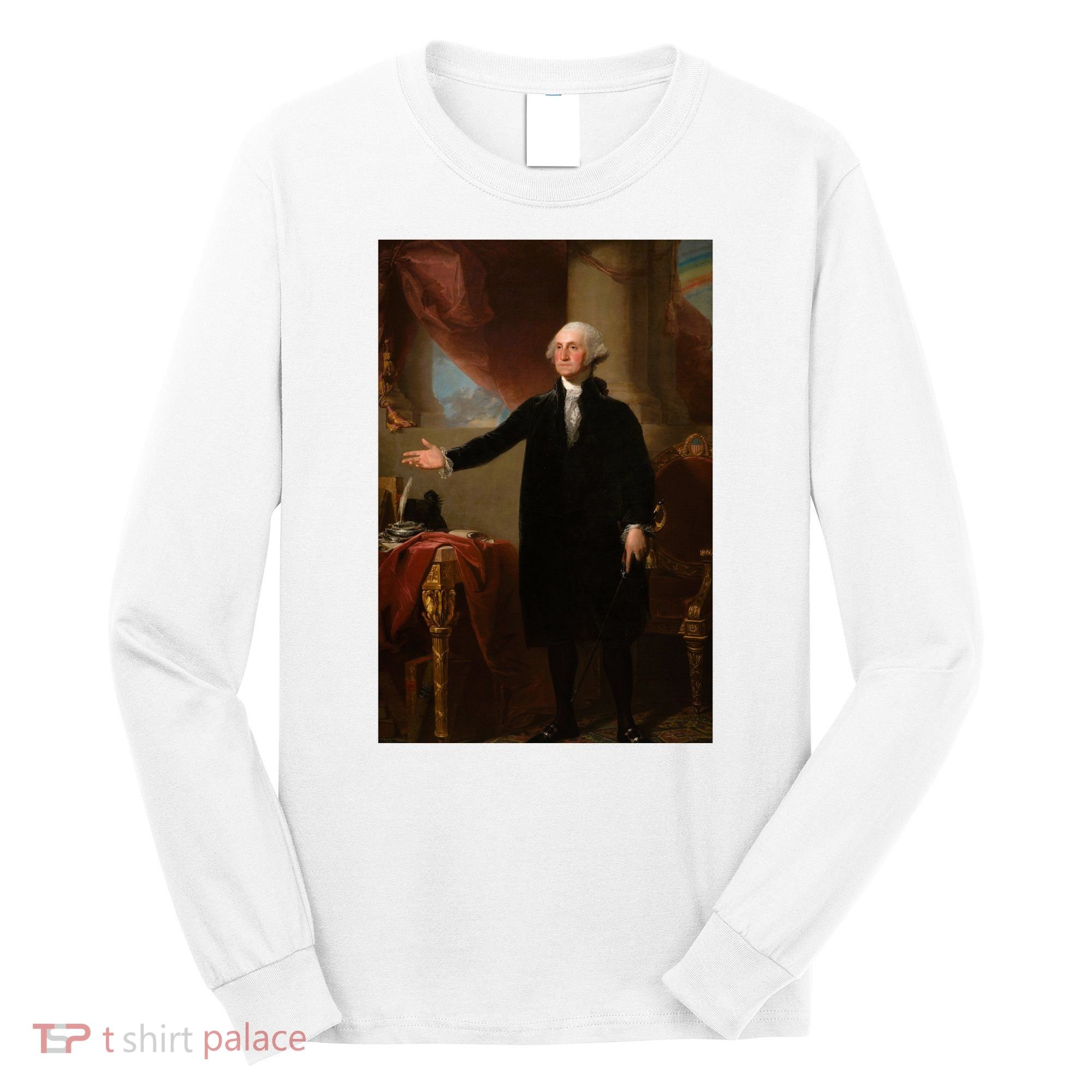 George Washington Portrait Long Sleeve Shirt