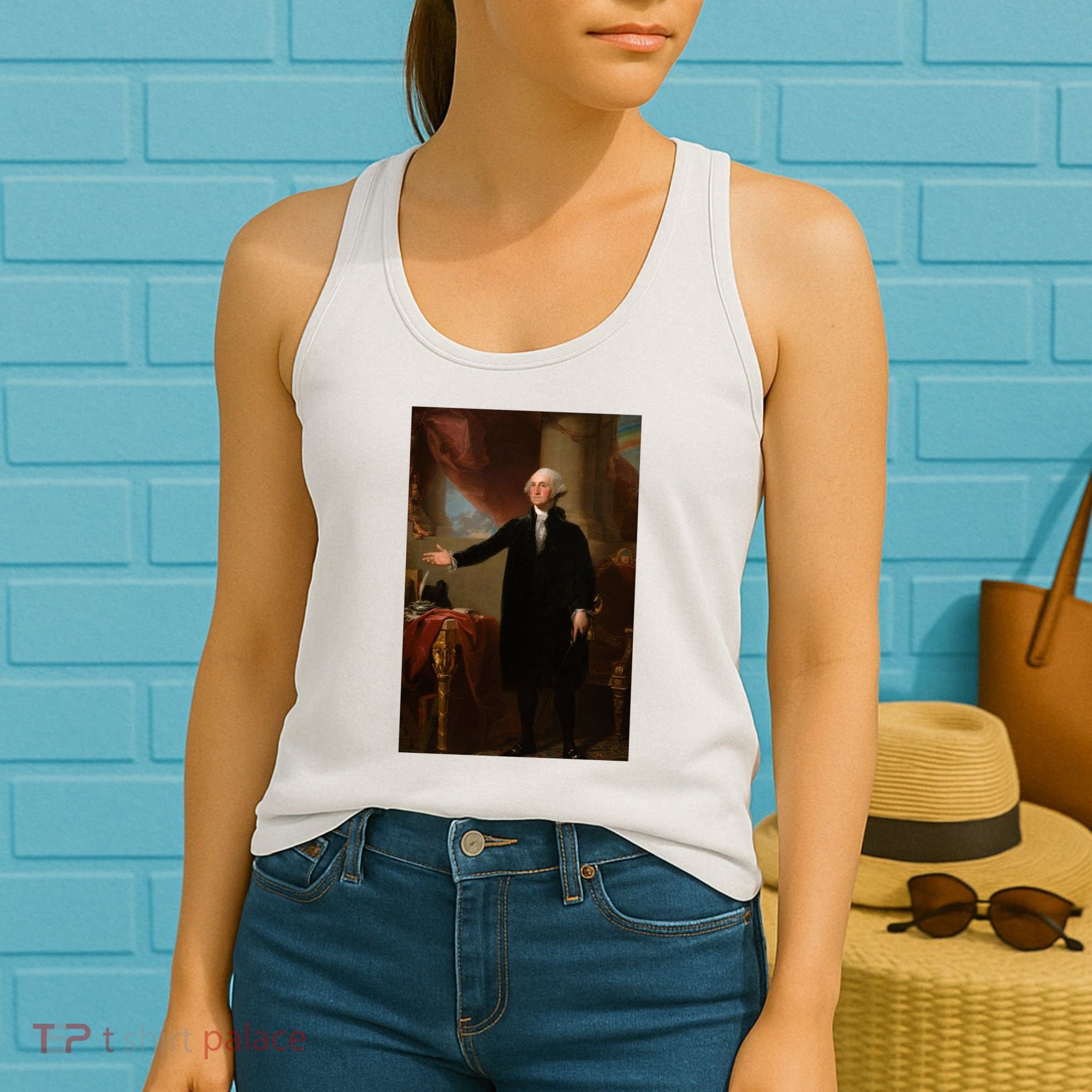 George Washington Portrait Women's Tank Top