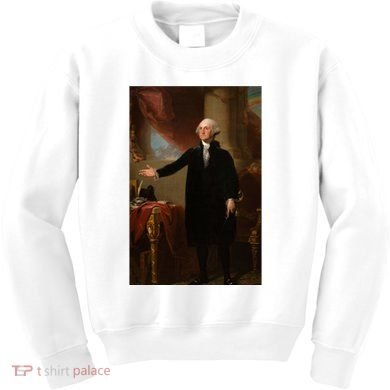 George Washington Portrait Kids Sweatshirt